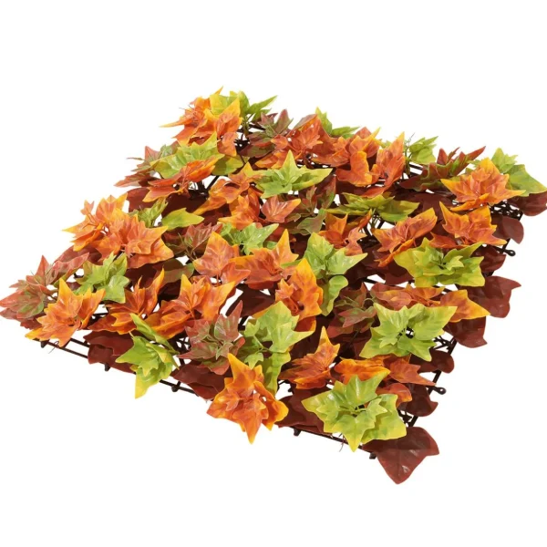 Herbstdeko | Pflanzenwände^DecoWoerner Künstliches Herbstblätter-Paneel, 50 X 50 Cm braun