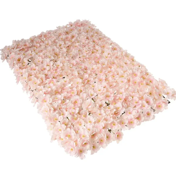 Pflanzenwände^DecoWoerner Künstliches Kirschblüten-Paneel rosa