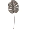Herbstdeko^DecoWoerner Künstliches Monsterablatt 90 Cm Grau