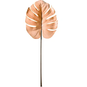 Herbstdeko^DecoWoerner Künstliches Monsterablatt 90 Cm rosa