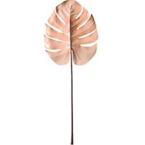 Herbstdeko^DecoWoerner Künstliches Monsterablatt 90 Cm rosa