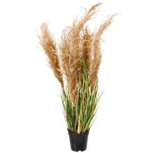 Sommerdeko | Dekogras^DecoWoerner Künstliches Schilfgras Im Topf 25 X 25 X 90 Cm grün