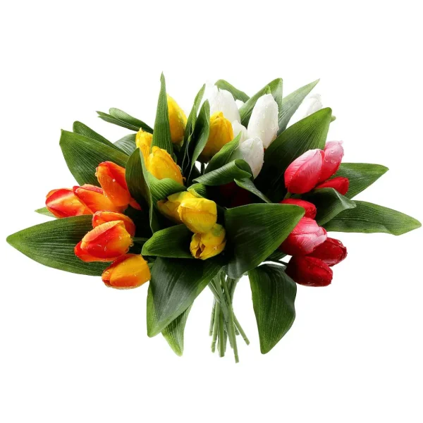Frühlingsdeko | Kunstblumen^DecoWoerner Künstliches Tulpen-Bouquet mehrfarbig