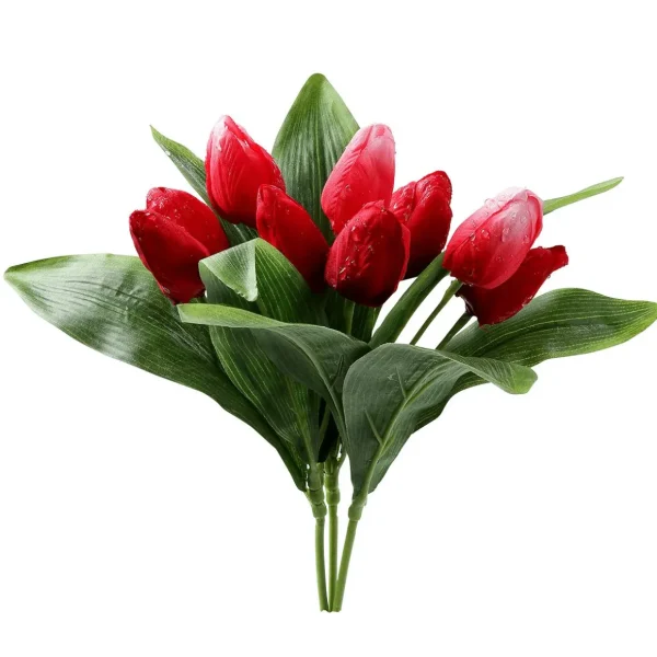 Frühlingsdeko | Kunstblumen^DecoWoerner Künstliches Tulpen-Bouquet mehrfarbig