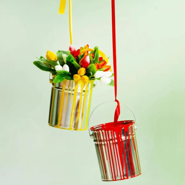 Frühlingsdeko | Kunstblumen^DecoWoerner Künstliches Tulpen-Bouquet mehrfarbig