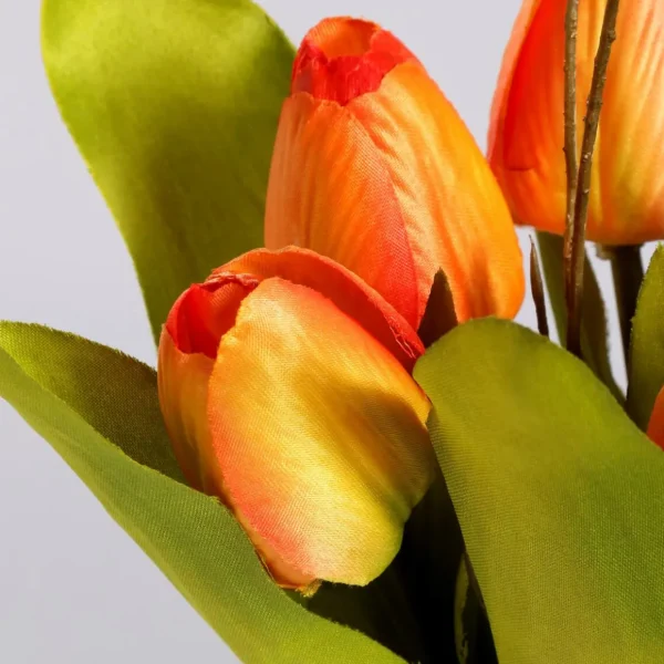 Frühlingsdeko | Kunstblumen^DecoWoerner Künstliches Tulpen-Bouquet , 30 Cm orange