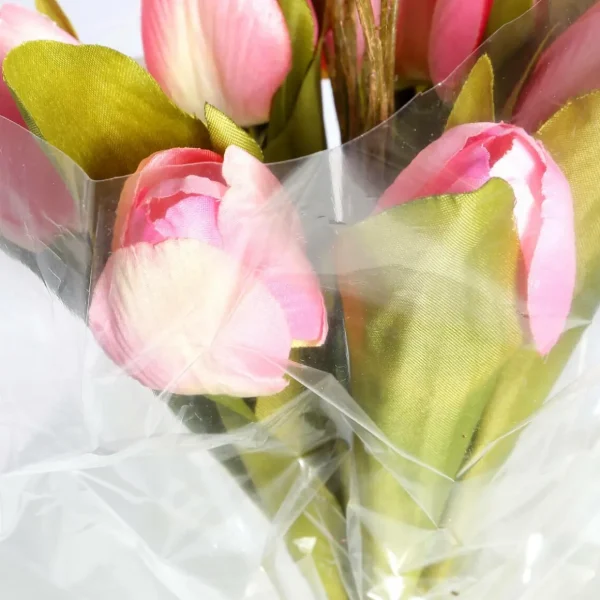 Kunstblumen | Blumensträuße & Blumenkränze^DecoWoerner Künstliches Tulpen-Bouquet , 30 Cm rosa