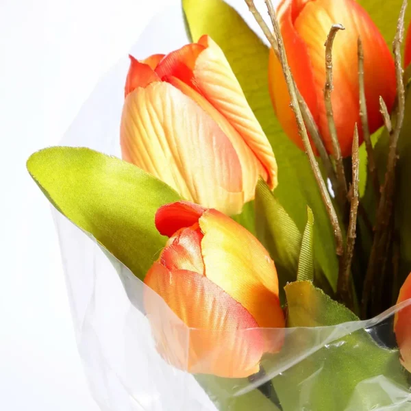 Frühlingsdeko | Kunstblumen^DecoWoerner Künstliches Tulpen-Bouquet , 30 Cm orange