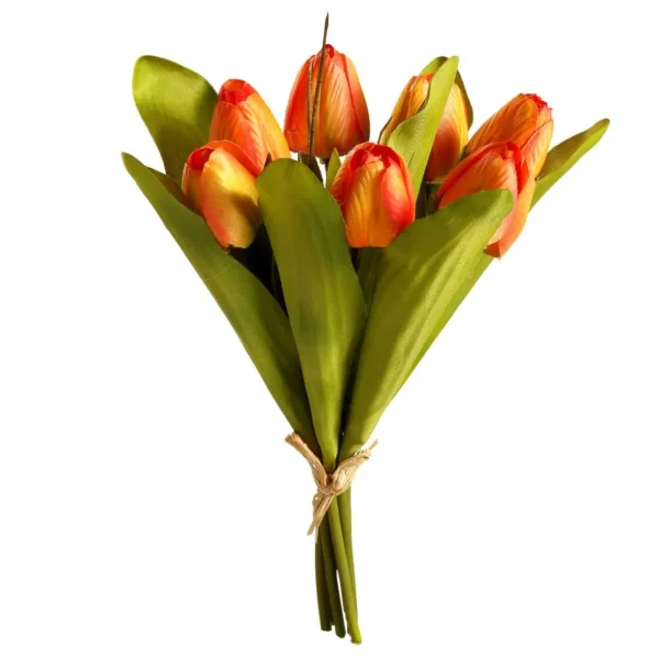 Frühlingsdeko | Kunstblumen^DecoWoerner Künstliches Tulpen-Bouquet , 30 Cm orange