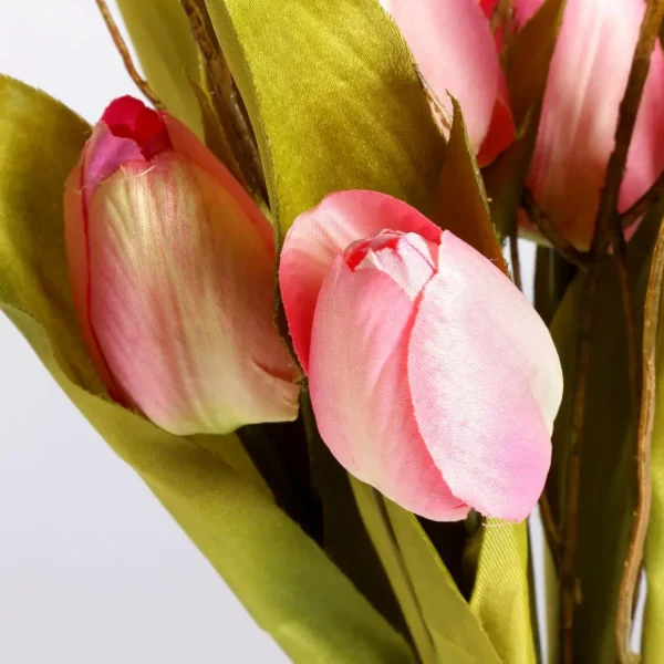 Kunstblumen | Blumensträuße & Blumenkränze^DecoWoerner Künstliches Tulpen-Bouquet , 30 Cm rosa