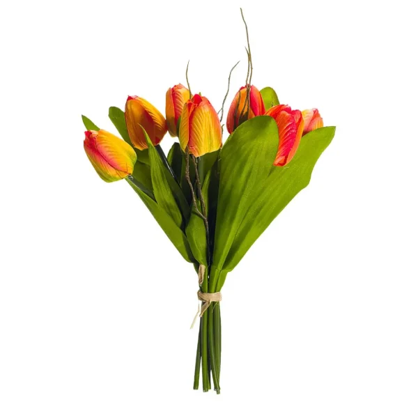Frühlingsdeko | Kunstblumen^DecoWoerner Künstliches Tulpen-Bouquet , 30 Cm orange
