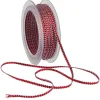 Geschenkband^DecoWoerner Kordel Geschenkband /weiß 4 Mm 15 M rot