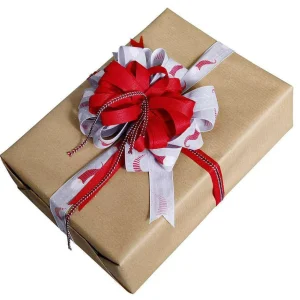 Geschenkband^DecoWoerner Kordel Geschenkband /weiß 4 Mm 15 M rot