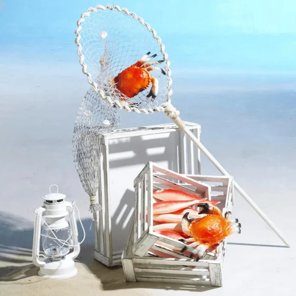Sommerdeko | Fisch & Meeresfrüchte^DecoWoerner Krabbe Lebensmittel-Attrappe 20 Cm orange