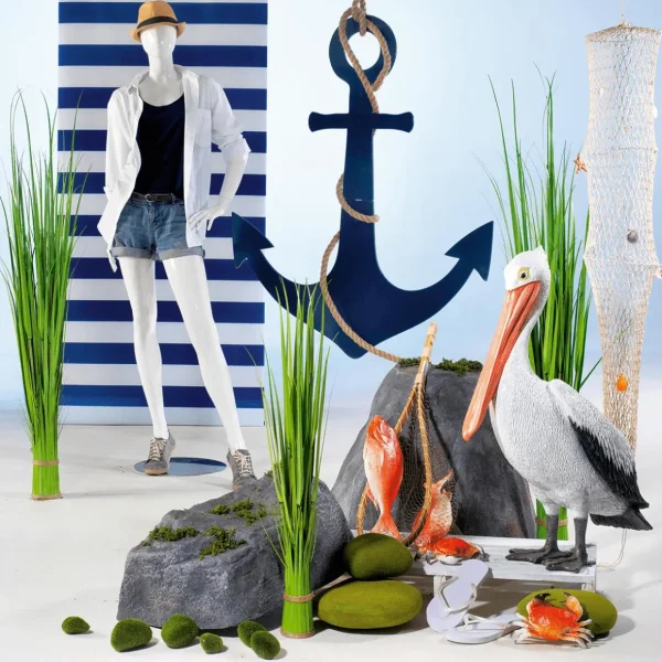 Sommerdeko | Fisch & Meeresfrüchte^DecoWoerner Krabbe Lebensmittel-Attrappe 20 Cm orange