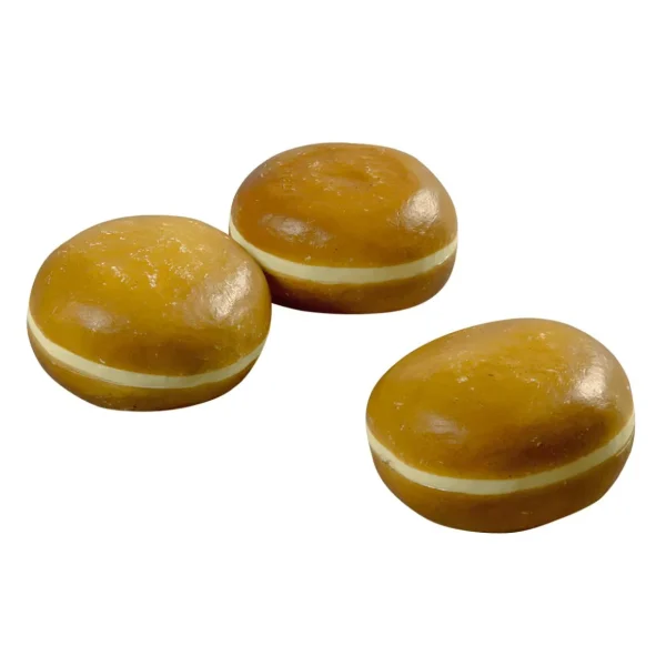 Brot & Kuchen^DecoWoerner Krapfen Lebensmittel-Attrappe, Pack á 3 Stück braun
