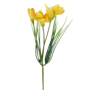 Kunstblumen^DecoWoerner Krokus Kunstblumen 5er Set 30 X 10 Cm (HxB) gelb
