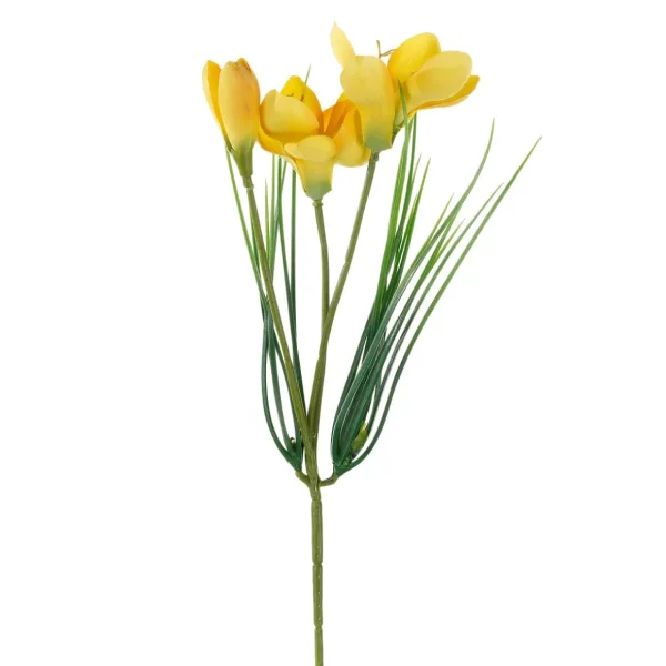 Kunstblumen^DecoWoerner Krokus Kunstblumen 5er Set 30 X 10 Cm (HxB) gelb