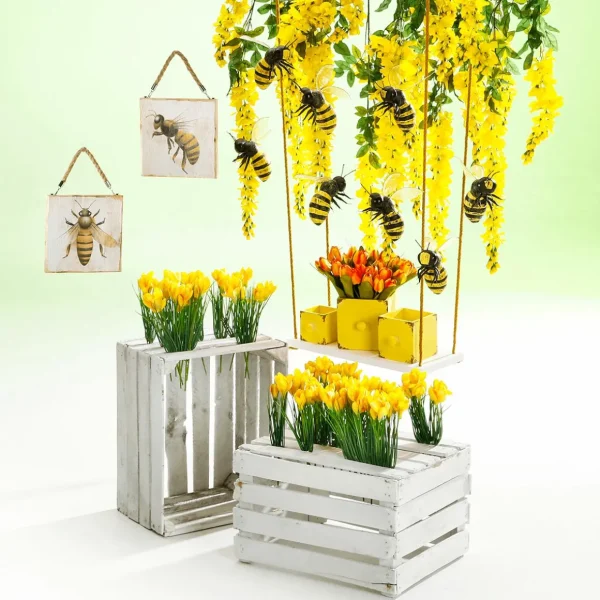Kunstblumen^DecoWoerner Krokus Kunstblumen 5er Set 30 X 10 Cm (HxB) gelb