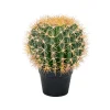 Zimmerpflanzen^DecoWoerner Kugel-Kaktus-Kunstpflanze Im Topf, 33 Cm grün