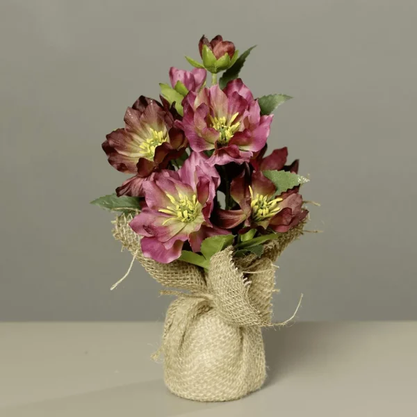 Kunstblumen^DecoWoerner Kunstblume Christrose, 25 Cm rot