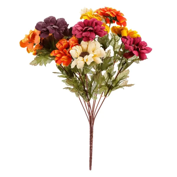 Herbstdeko | Blumensträuße & Blumenkränze^DecoWoerner Kunstblumenstrauß Zinnien, 37 Cm mehrfarbig