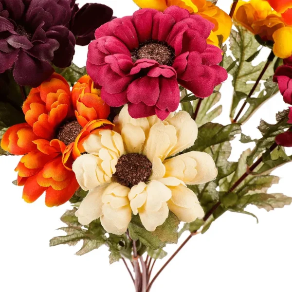 Herbstdeko | Blumensträuße & Blumenkränze^DecoWoerner Kunstblumenstrauß Zinnien, 37 Cm mehrfarbig