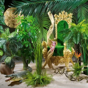 Sommerdeko | Blätter^DecoWoerner Kunstpalmen-Königs-Wedel, 240 Cm grün