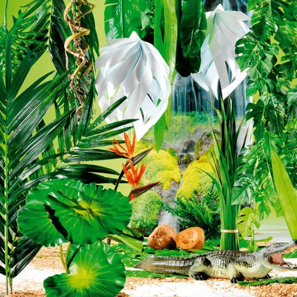 Sommerdeko | Blätter^DecoWoerner Kunstpalmen-Königs-Wedel, 240 Cm grün