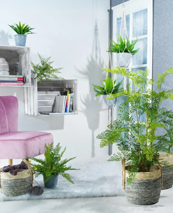 Sommerdeko | Grünpflanzen^DecoWoerner Kunstpflanze Farn Im Topf, 115 Cm grün