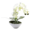 Zimmerpflanzen | Kunstblumen^DecoWoerner Kunstpflanze Orchidee Im Topf , 28 Cm weiß