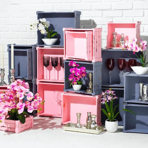 Zimmerpflanzen | Kunstblumen^DecoWoerner Kunstpflanze Orchidee Im Topf Pink , 28 Cm rosa