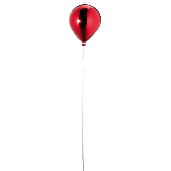 Frühlingsdeko^DecoWoerner Kunststoff-Ballon Metallic 20 Cm Ø rot