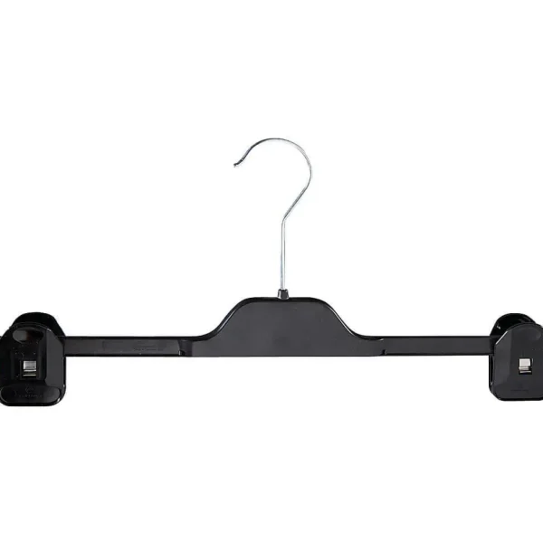 Kleiderbügel^DecoWoerner Kunststoffbügel Mit Klammern 40 Cm, 1 Karton à 40 Stück schwarz