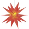Weihnachtssterne | Weihnachtsfiguren^DecoWoerner Kunststoffsterne In 3D Optik rot