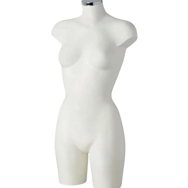 Schaufensterpuppen^DecoWoerner Kunststoff-Torso Dame 85 Cm, weiß