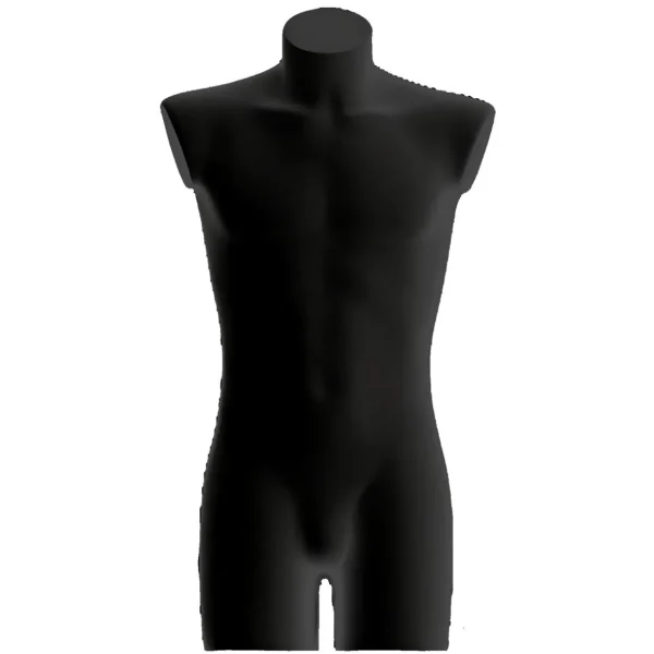 Schaufensterpuppen^DecoWoerner Kunststoff-Torso Herr 90 Cm, schwarz