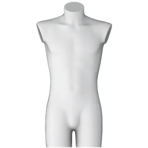 Schaufensterpuppen^DecoWoerner Kunststoff-Torso Herr 90 Cm, weiß