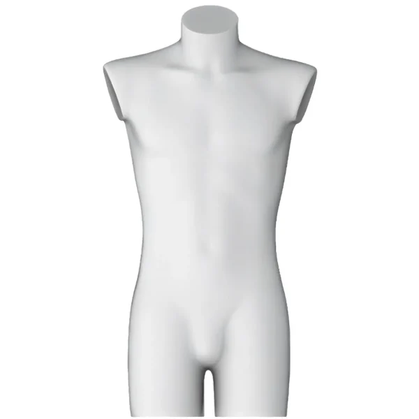 Schaufensterpuppen^DecoWoerner Kunststoff-Torso Herr 90 Cm, weiß