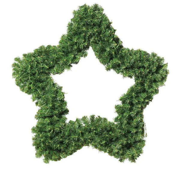 Weihnachtskränze^DecoWoerner Kunsttannen-Stern, 100 Cm Ø grün