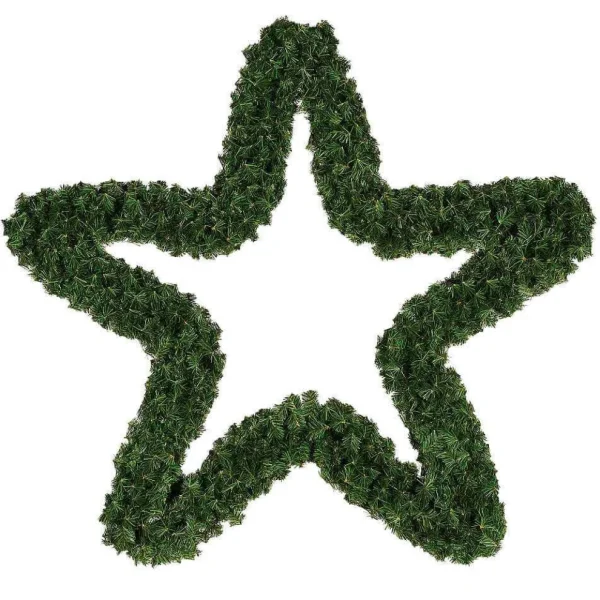 Weihnachtskränze^DecoWoerner Kunsttannen-Stern, 200 Cm Ø grün