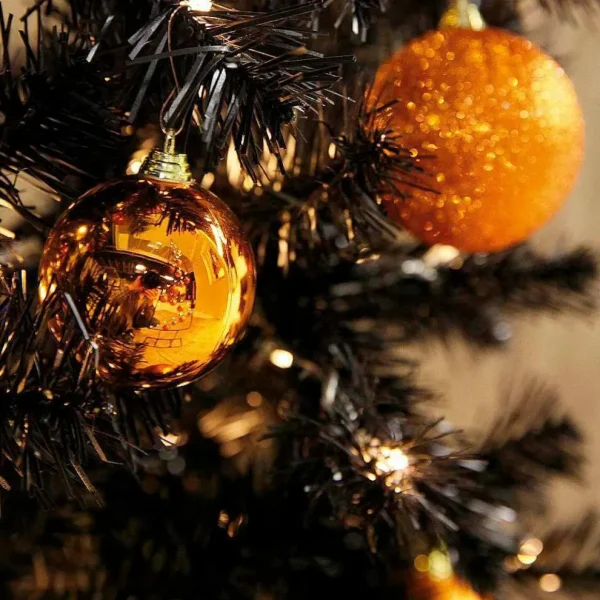 Weihnachtskugeln^DecoWoerner Kupfer, Glänzende Weihnachtskugeln Aus Schwer Entflammbarem Kunststoff, 6 Cm Ø – 24 Stück orange