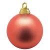 Weihnachtskugeln^DecoWoerner Kupfere, Matte Weihnachtskugeln Aus Schwer Entflammbarem Kunststoff, 6 Cm Ø – 24 Stück rot