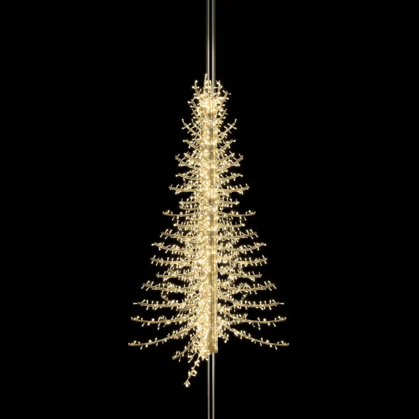 Xxl Weihnachtsdeko^DecoWoerner Laternenbeleuchtung Lichttanne, 300cm Hoch, Ww.