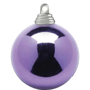 Weihnachtskugeln^DecoWoerner Lavendel, Glänzende Weihnachtskugeln Aus Schwer Entflammbarem Kunststoff, 6 Cm Ø – 24 Stück violett