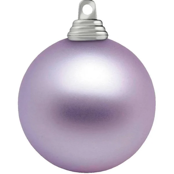Weihnachtskugeln^DecoWoerner Lavendel, Matte Weihnachtskugeln Aus Schwer Entflammbarem Kunststoff, 6 Cm Ø – 24 Stück violett