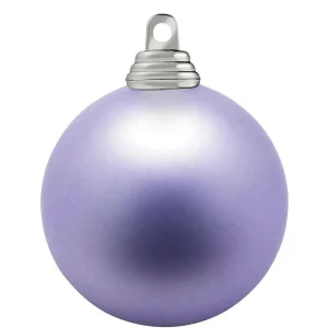 Weihnachtskugeln^DecoWoerner Lavendel, Matte Weihnachtskugeln Aus Schwer Entflammbarem Kunststoff, 6 Cm Ø – 24 Stück violett