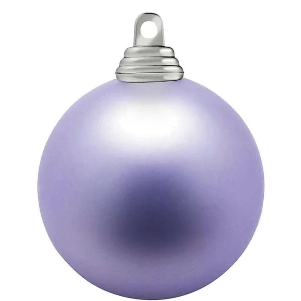Weihnachtskugeln^DecoWoerner Lavendel, Matte Weihnachtskugeln Aus Schwer Entflammbarem Kunststoff, 6 Cm Ø – 24 Stück violett