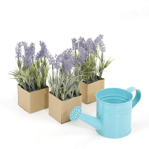 Zimmerpflanzen | Kunstblumen^DecoWoerner Lavendel-Kunstblume Im Papiertopf 20 Cm violett