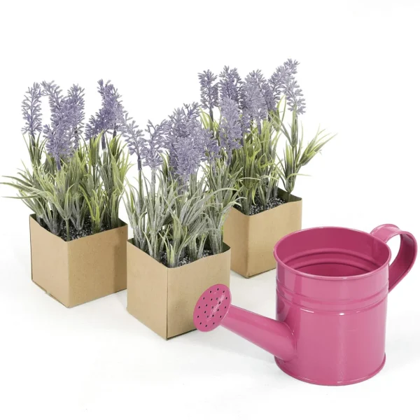 Zimmerpflanzen | Kunstblumen^DecoWoerner Lavendel-Kunstblume Im Papiertopf 20 Cm violett